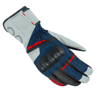 Motorradhandschuhe Bering Siberia Grey Blue Red Gloves