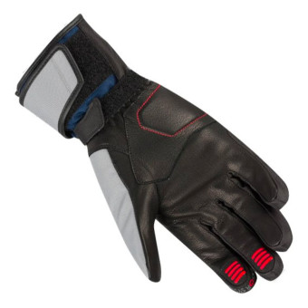 Bering Siberia Grey Blue Red Gloves