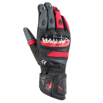 Motorradhandschuhe Bering Snap Black Grey Red Glove