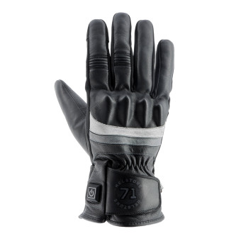 Motorradhandschuhe Helstons Bora Heated Black Grey White