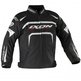 Motorradjacke Ixon Eager Kid Schwarz Weiß
