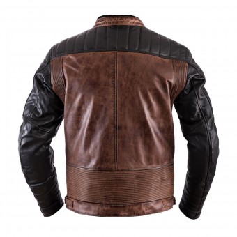 Helstons Cruiser Leather Rag Camel Black