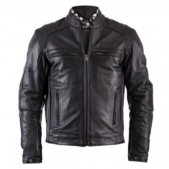 Motorradjacke Helstons Trust Leather Plain Black